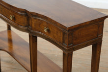 Load image into Gallery viewer, Drexel Heritage Serpentine Console Table with Lower Shelf