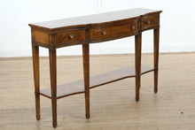 Load image into Gallery viewer, Drexel Heritage Serpentine Console Table with Lower Shelf