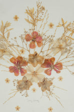 Load image into Gallery viewer, Sally Dowdy Framed Pressed Flower Art Pair Botanical Wall Decor 11x14
