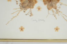 Load image into Gallery viewer, Sally Dowdy Framed Pressed Flower Art Pair Botanical Wall Decor 11x14