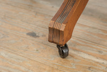 Load image into Gallery viewer, Antique Rotating Top Drop Leaf Coffee Table with Casters