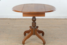 Load image into Gallery viewer, Vintage Cherry Drop Leaf Accent Table