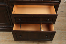 Load image into Gallery viewer, Bassett Furniture Fold Down Desk Cabinet with Hidden Storage 61 Inch