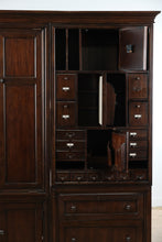 Load image into Gallery viewer, Bassett Furniture Fold Down Desk Cabinet with Hidden Storage 61 Inch