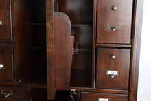 Load image into Gallery viewer, Bassett Furniture Fold Down Desk Cabinet with Hidden Storage 61 Inch