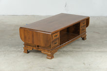 Load image into Gallery viewer, Traditional Drop Leaf Wood Coffee Table with Storage Drawers - Online Only