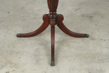 Load image into Gallery viewer, Vintage Mahogany Drum Side Table with Drawer and Four Leg Pedestal Base - ONLINE ONLY