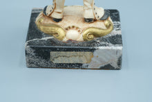 Load image into Gallery viewer, Vintage Italian Military Drummer Figurine on Carrara Marble Base – Depose Italy – 7.5" Tall