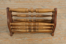 Load image into Gallery viewer, Duck Motif Wooden Magazine Rack with Turned Spindles