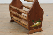 Load image into Gallery viewer, Duck Motif Wooden Magazine Rack with Turned Spindles