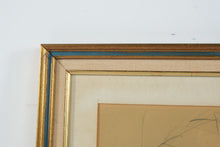 Load image into Gallery viewer, Vintage Japanese Geese Bird Art Print Signed Framed 22 x 17
