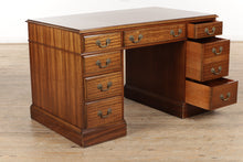 Load image into Gallery viewer, Duke Pickett Mahogany Executive Desk By Maddox
