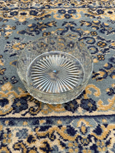 Load image into Gallery viewer, Vintage Pressed Glass Bowl – 6" Cut Crystal Design, Clear Heavy Glass Dish