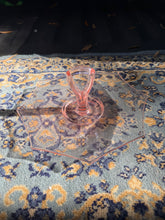 Load image into Gallery viewer, Vintage Pink Depression Glass Center Handle Serving Tray – Octagonal Elegant Glass Plate