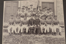 Load image into Gallery viewer, Early 20th Century High School Military Photo - Flag in Mid
