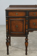 Load image into Gallery viewer, Antique 1920s Jacobean Revival Walnut Sideboard Buffet with Carved Turned Legs