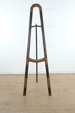 Load image into Gallery viewer, Antique Style Wood Display Easel Carved Floral Motif Floor Stand 77 Inch