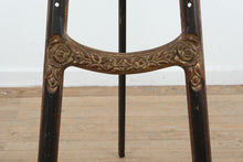 Load image into Gallery viewer, Antique Style Wood Display Easel Carved Floral Motif Floor Stand 77 Inch