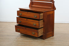 Load image into Gallery viewer, Antique Eastlake Dresser with Mirror – Late 1800s to Early 1900s