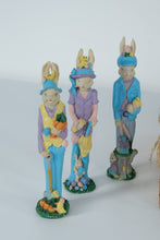 Load image into Gallery viewer, Easter Décor Bundle – Longaberger Woodcrafts Bunny Stand, Hand-Painted Egg Crate Display, Figurines & Spring Accents
