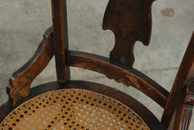 Load image into Gallery viewer, Pair of Antique Eastlake Carved Wood Cane Seat Side Chairs