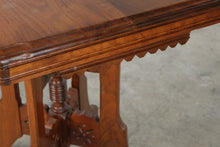 Load image into Gallery viewer, Antique Victorian Eastlake Carved Wood Tea Table