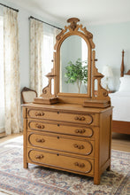 Load image into Gallery viewer, Antique Eastlake Victorian Dresser with Mirror and Glove Boxes