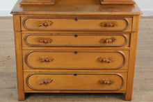 Load image into Gallery viewer, Antique Eastlake Victorian Dresser with Mirror and Glove Boxes