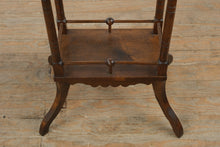 Load image into Gallery viewer, Antique Eastlake Side Table with Lower Shelf – Solid Walnut Accent Table