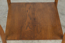 Load image into Gallery viewer, Vintage Oak Side Table with Lower Shelf and Cabriole Legs