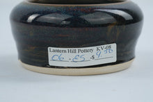 Load image into Gallery viewer, Lantern Hill Pottery Egg Separator Seagrove NC Handmade Stoneware Blue Brown