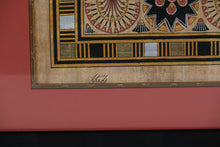 Load image into Gallery viewer, Egyptian Papyrus Artwork – Hand-Painted Scene of Royal Offering – 32.5” x 39.5” Framed