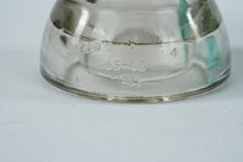 Load image into Gallery viewer, Vintage Whitall Tatum Glass Insulators No 1 Clear and Aqua Pair USA