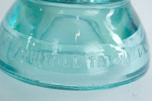 Load image into Gallery viewer, Aqua Glass Electrical Insulators – Pair, Whitall Tatum Co.