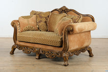 Load image into Gallery viewer, “Château Camille” Ornate Carved Loveseat