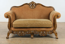Load image into Gallery viewer, “Château Camille” Ornate Carved Loveseat