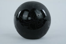 Load image into Gallery viewer, Arthur Court 1994 Vintage Black Art Glass Elephant Paperweight 3 Inch