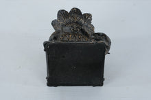 Load image into Gallery viewer, Bombay Vintage Elephant Lotus Candle Holder Black Gold Resin Figurine 8 Inch
