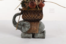Load image into Gallery viewer, Elephant Pot with Artificial Plants