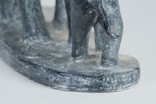 Load image into Gallery viewer, Carved Momma Elephant With Her Calf Sculpture - Austin Productions - 1972