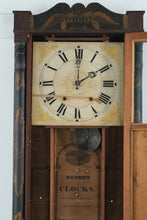 Load image into Gallery viewer, Antique Seymour, Williams & Porter Shelf Clock – c.1825 Eli Terry Patent Wooden Works Clock – Reverse Glass “Helen” Print
