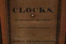 Load image into Gallery viewer, Antique Seymour, Williams & Porter Shelf Clock – c.1825 Eli Terry Patent Wooden Works Clock – Reverse Glass “Helen” Print