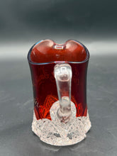 Load image into Gallery viewer, Antique 1901 Ruby Flash Glass Souvenir Creamer Pitcher EAPG Victorian