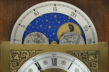 Load image into Gallery viewer, Walnut Moon Phase Mantle Clock by Emperor