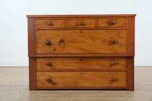 Load image into Gallery viewer, Antique Tiger Maple Empire Dresser – Rare 19th-Century Chest of Drawers