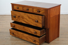 Load image into Gallery viewer, Antique Tiger Maple Empire Dresser – Rare 19th-Century Chest of Drawers
