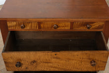 Load image into Gallery viewer, Antique Tiger Maple Empire Dresser – Rare 19th-Century Chest of Drawers