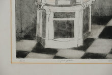 Load image into Gallery viewer, Helen Frank “Empire Theatre” Original Artist’s Proof Etching – Signed, Framed (21.25" x 25")