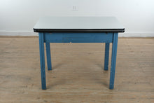 Load image into Gallery viewer, Enamel-Top Kitchen Table with Pull-Out Leaves – Charming & Versatile