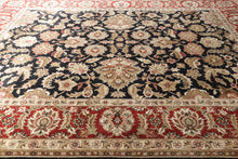 Load image into Gallery viewer, Enchanted 8' x 10' Charisma Ebony and Red Rug